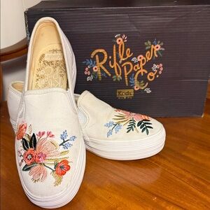 Keds x Rifle Paper Co. Embroidered Canvas Slip-Ons